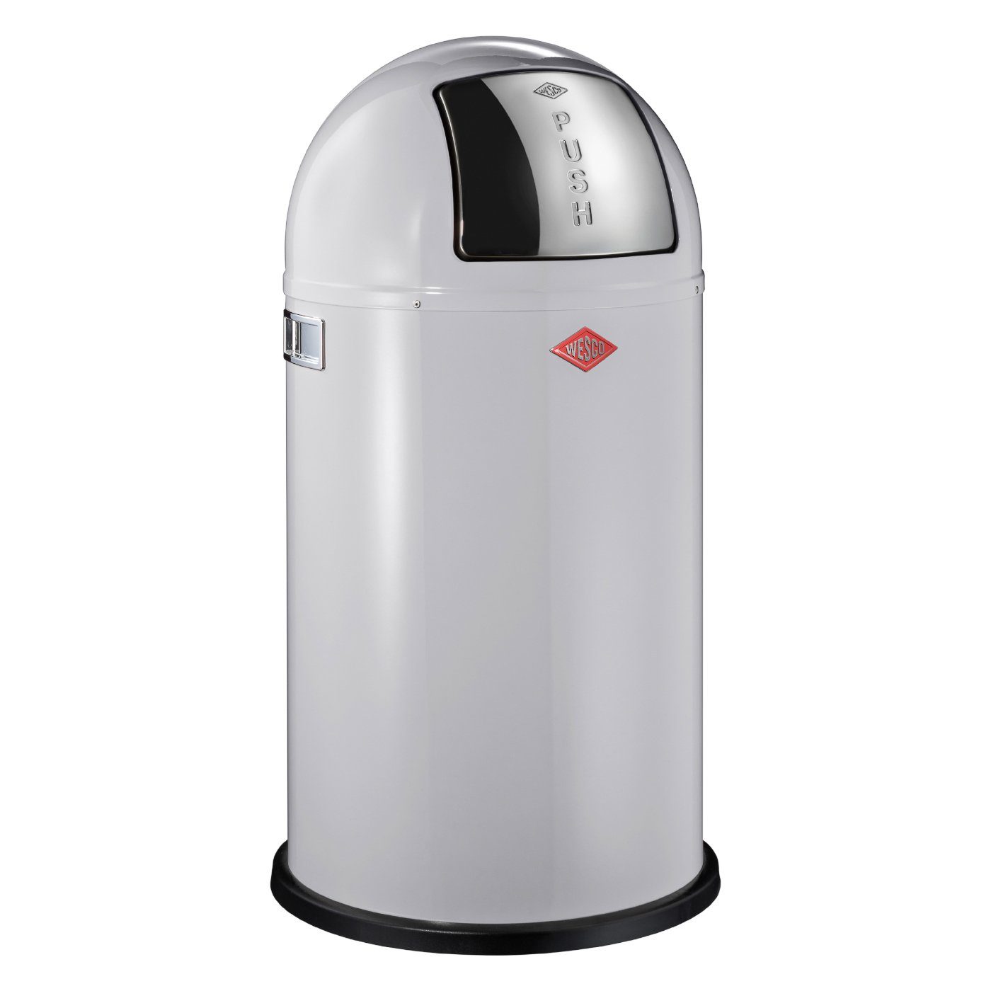 WESCO Mülleimer PUSHBOY 50 Liter, Stahlblech, 50 Liter