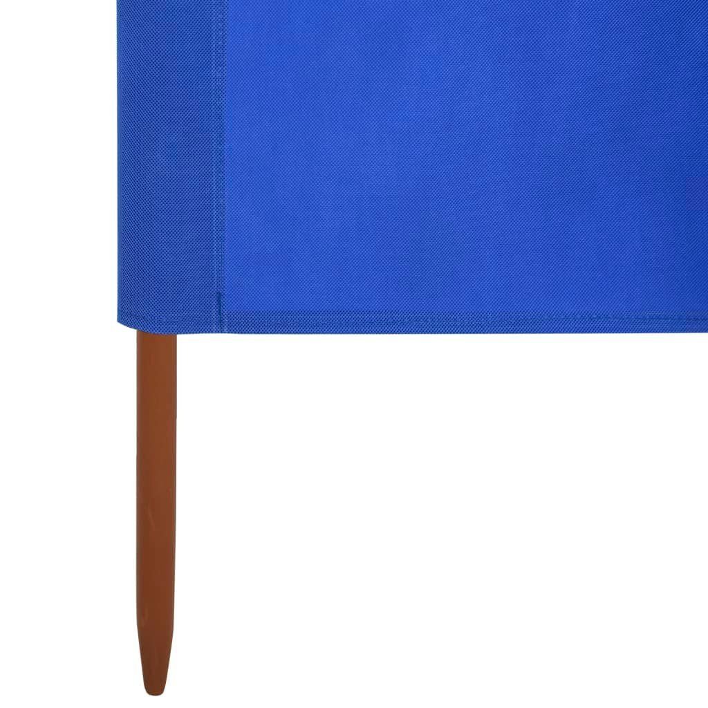 vidaXL Balkonsichtschutz 3-teiliges Windschutzgewebe 400 x 80 cm Azurblau