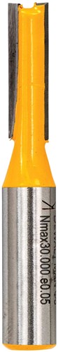 Freză de caneluri DeWalt Accessories DT90002-QZ HM, 2 muchii tăietoare, tijă 8mm, Ø6mm, lungime de lucru 19mm