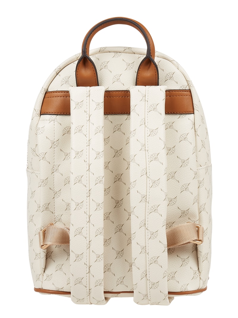 Rucksack mit Logo-Muster Modell 'Salome' in offwhite