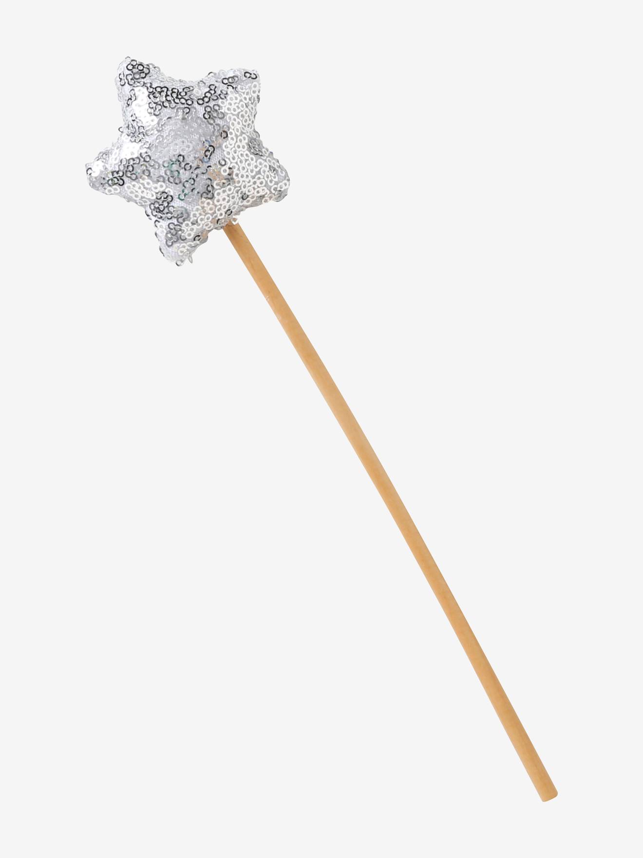 Cape à paillettes + baguette blanc