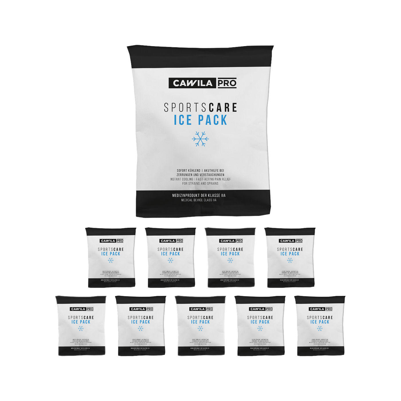 Cawila PRO SportsCARE ICE PACK | 10er Set | 14 x 18 cm