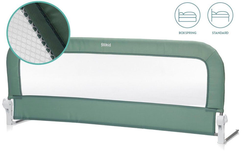 Fillikid Bettschutzgitter Lara, mint, 150/60 cm