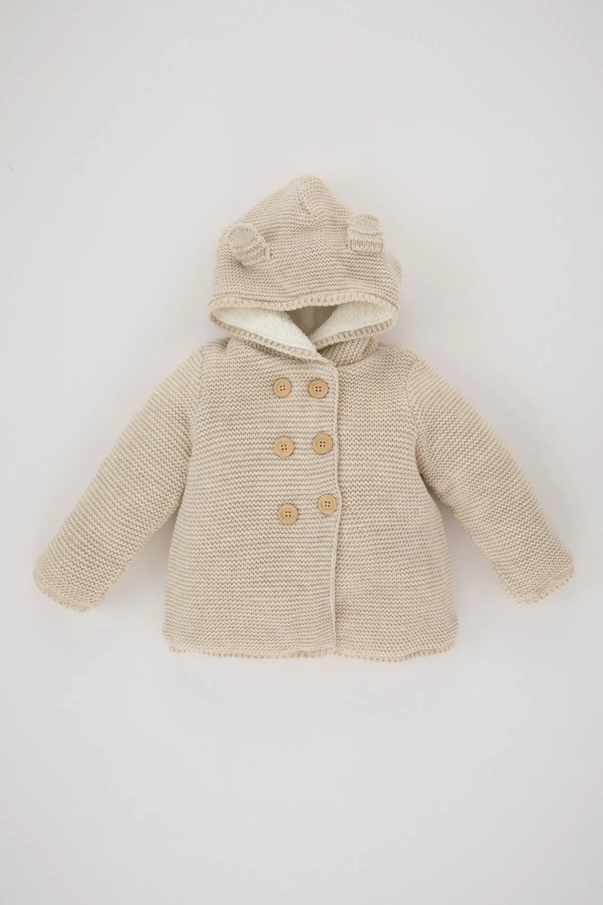 DeFacto  Baby-Strickjacke mit Kapuze für Mädchen