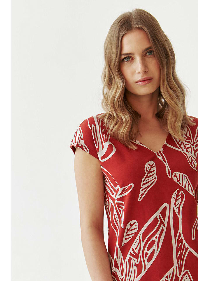 TATUUM Kleid in Weiß/ Rot günstig kaufen