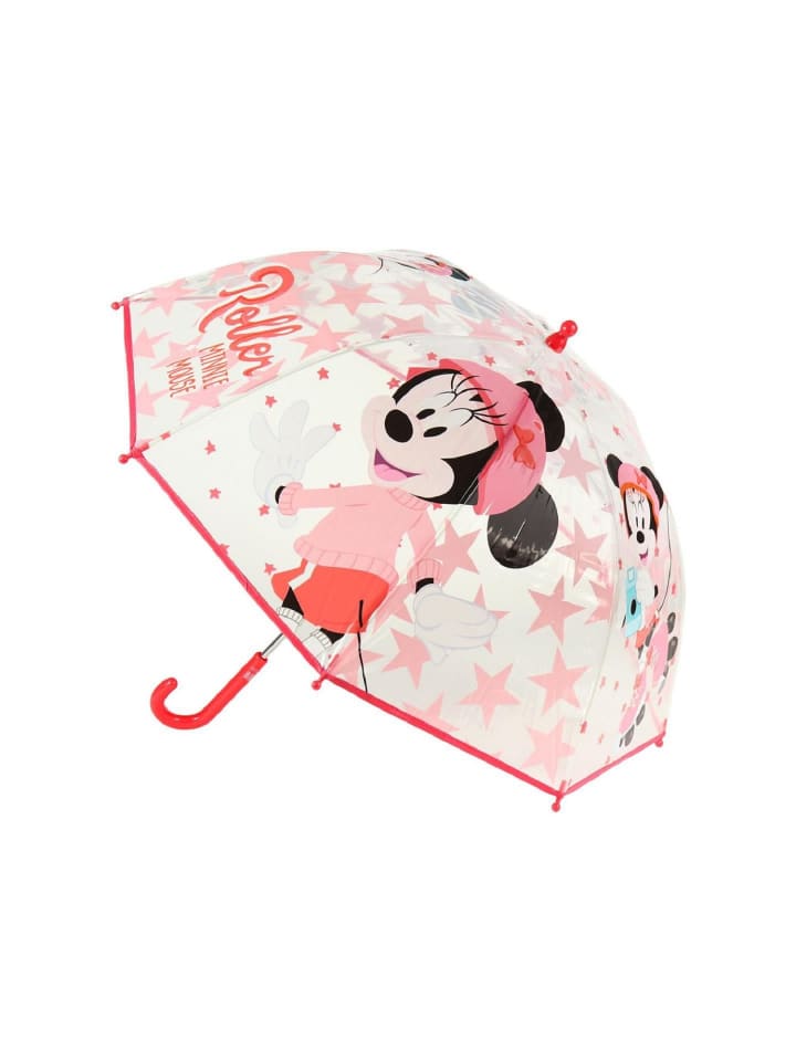 Disney Minnie Mouse Minnie Maus Kinder Regenschirm Fröhlicher Begleiter in Rosa günstig kaufen onesize