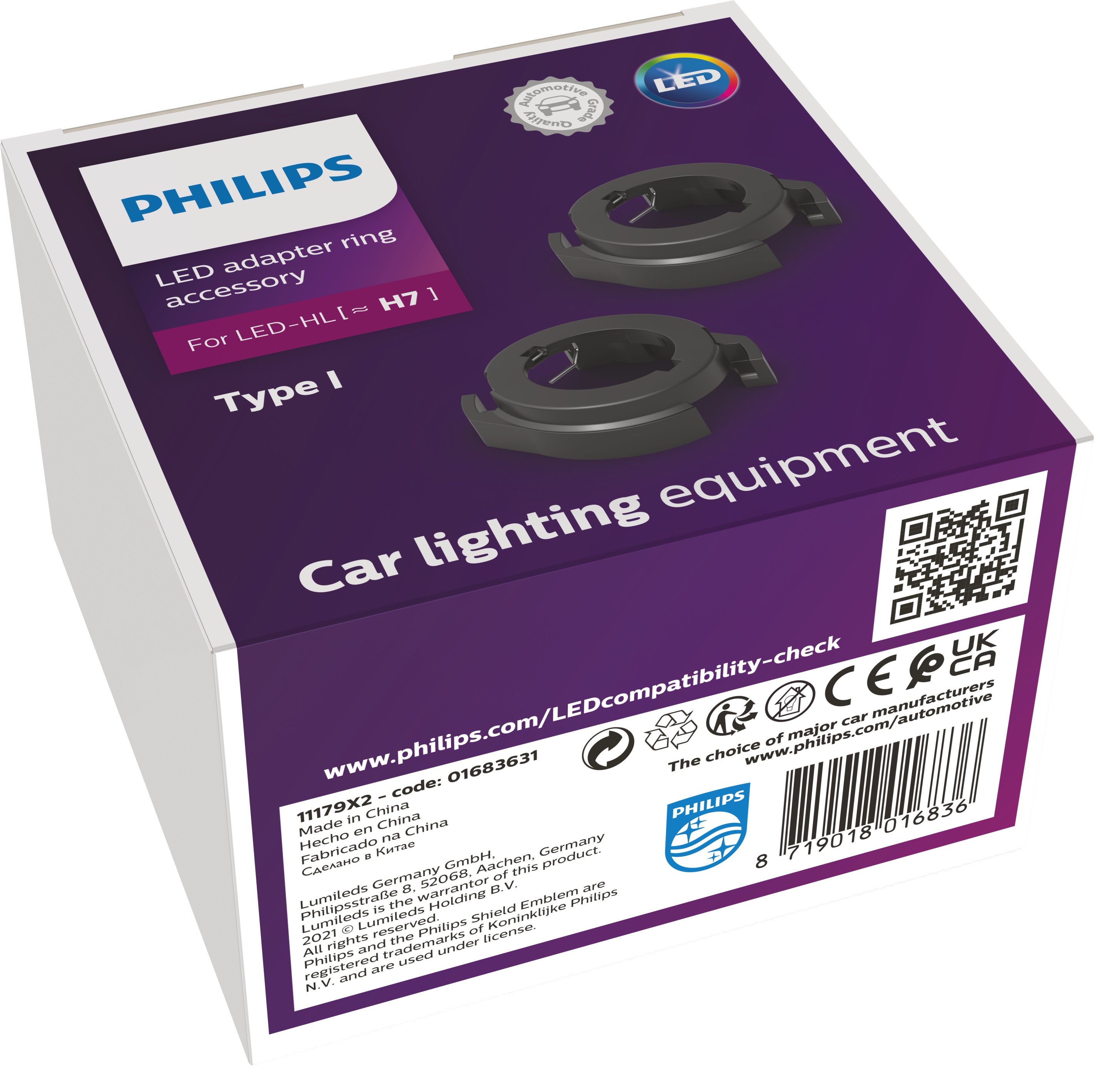 Philips Adapter-Ring H7-LED Typ I - ATU