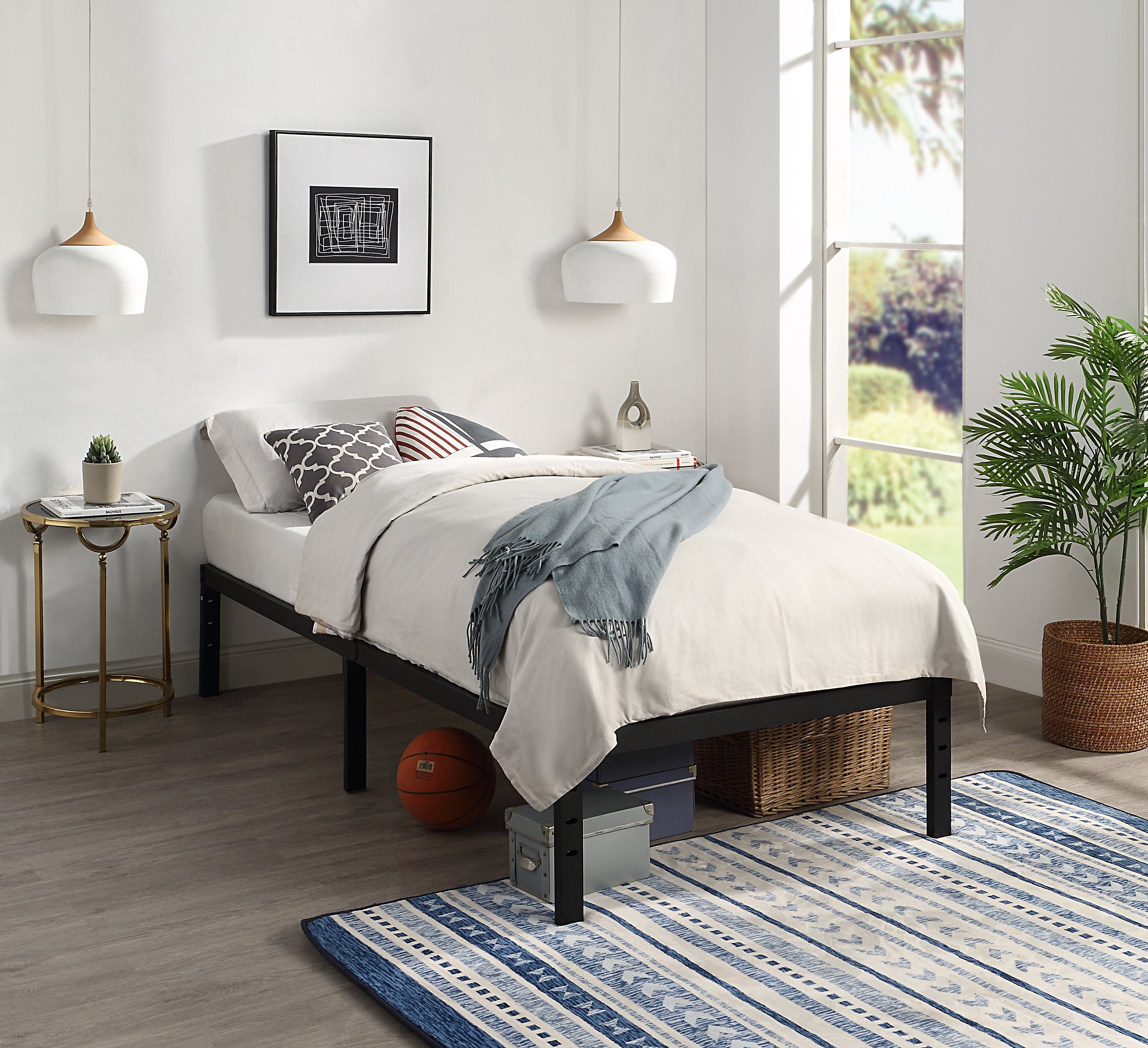 ATLANTIC home collection Metallbett Rafael, Plattformbett, mit Platz für Stauraum