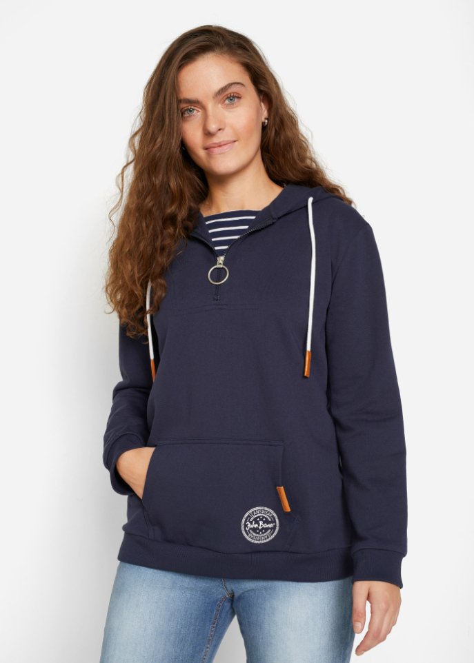 Kapuzensweatshirt, 2 in 1 Optik