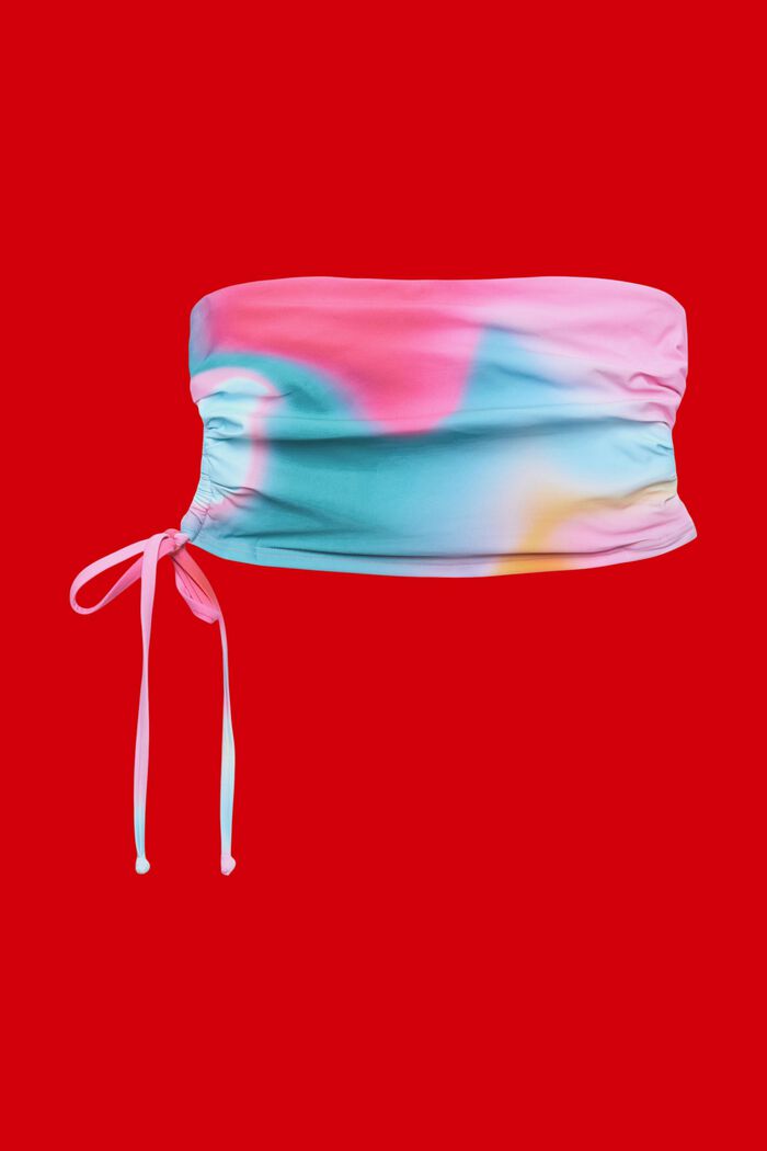 Bandeau-Bikinitop in Batikoptik