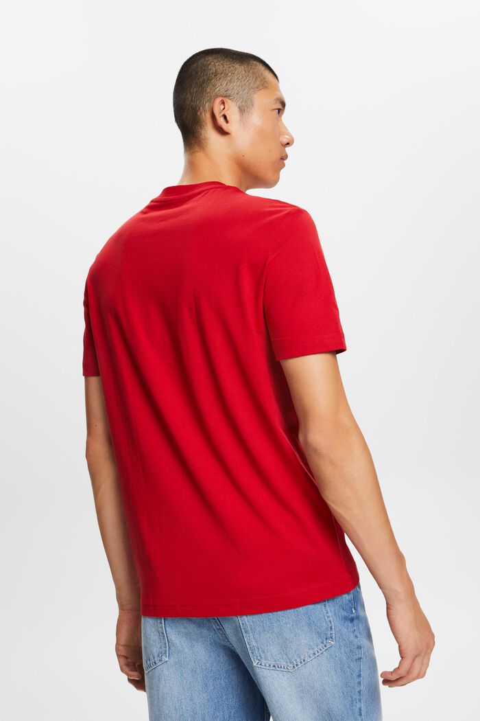 Rundhals-T-Shirt aus Pima-Baumwolljersey
