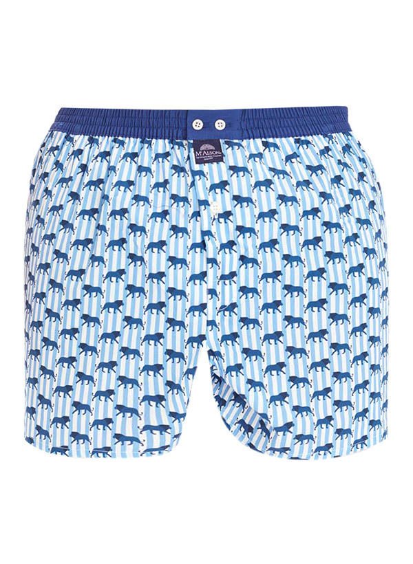 MC ALSON, Boxershorts, Baumwolle, marine gemustert