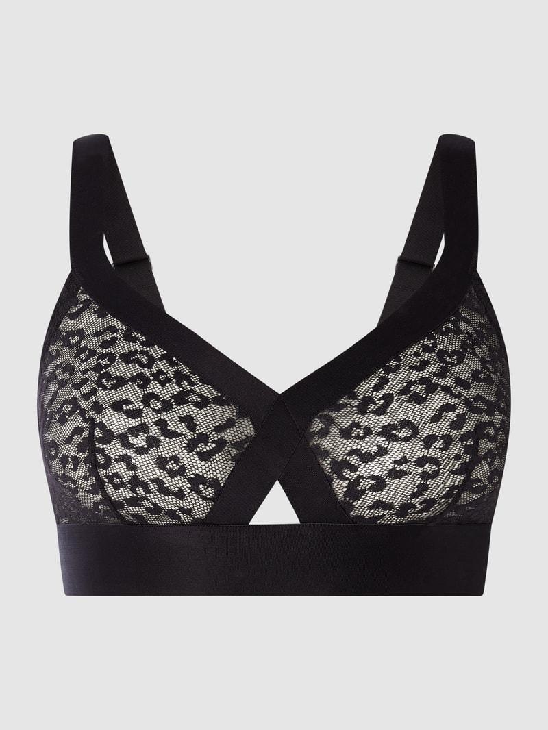 Bustier aus Spitze in schwarz