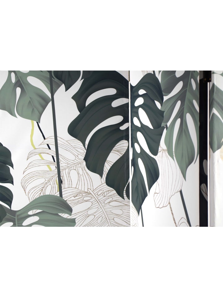 kobolo Paravent LEAVES in Grün günstig kaufen onesize