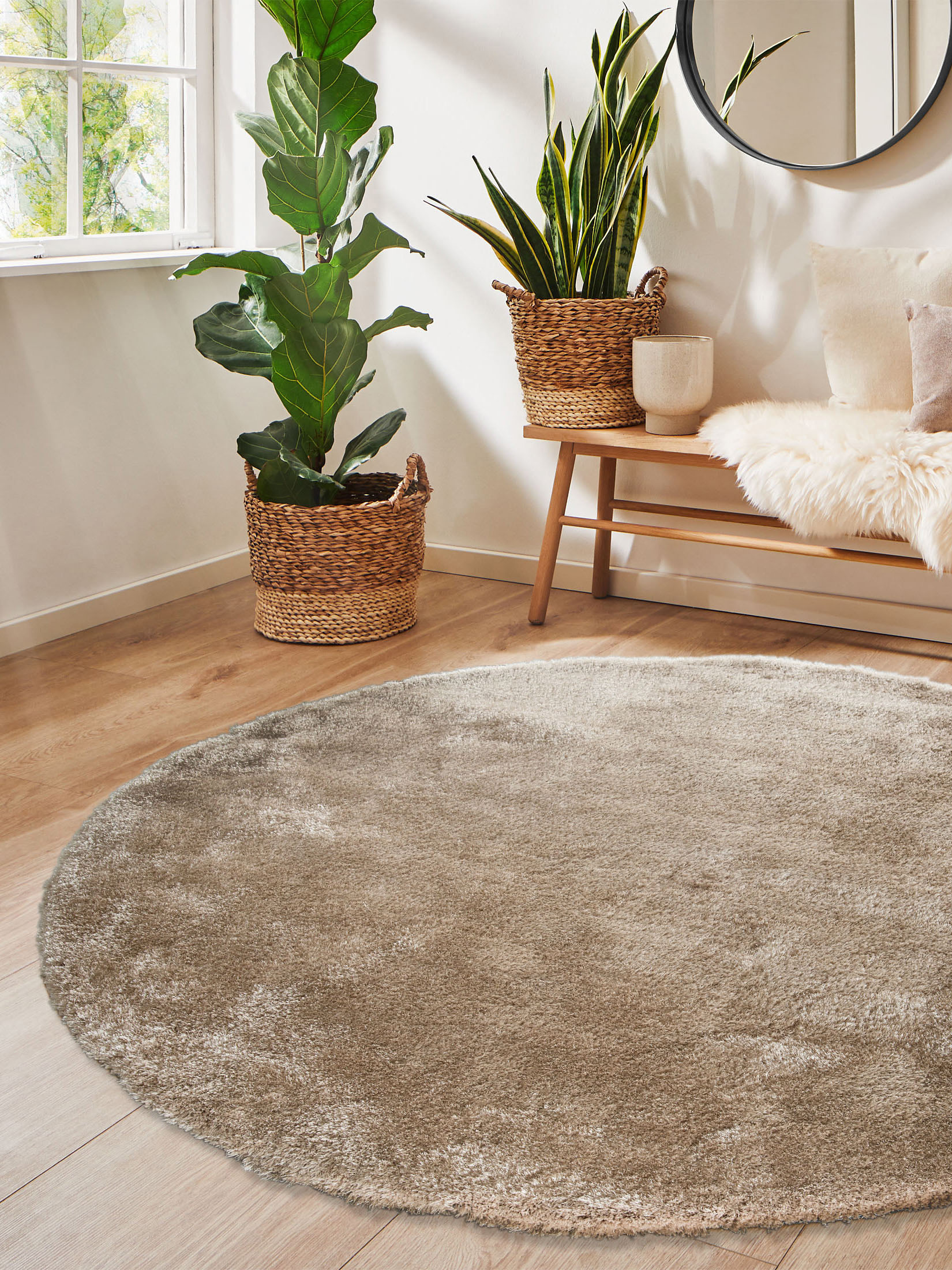 Vernissage Hochflor-Teppich, Beige