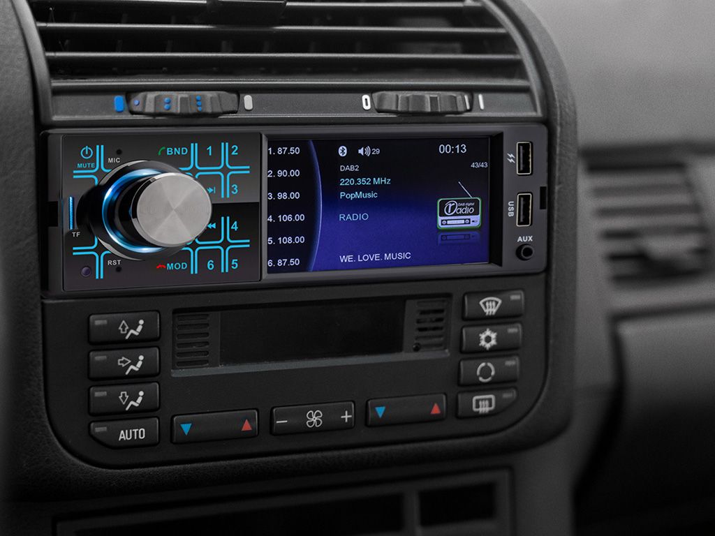 RMD404DAB-BT-Autoradio mit DAB + und Bluetooth - Schwarz