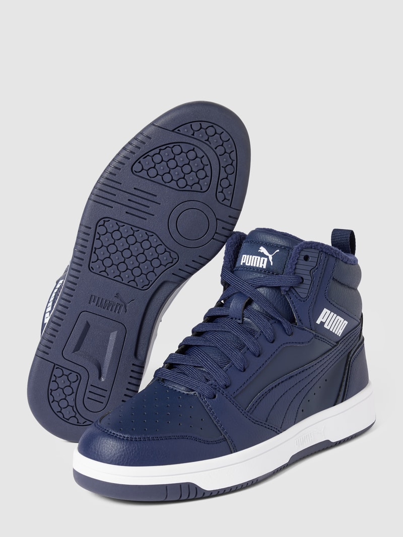 High Top Sneaker mit Label-Details Modell 'Rebound V6 Mid' in marineblau