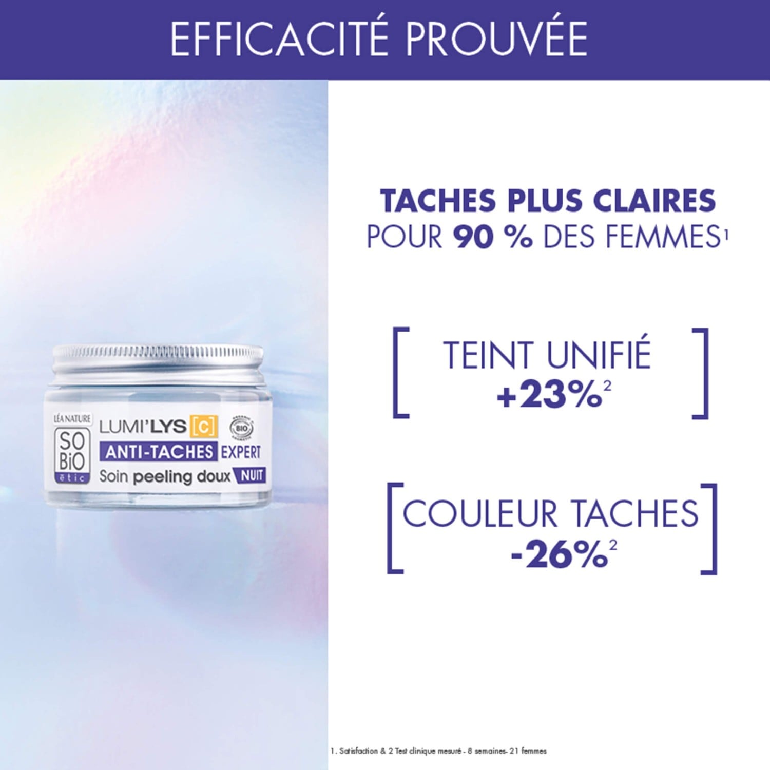 SO BiO étic Sanftes Peeling-Nachtpflegeprodukt, Lumi'lys [C]