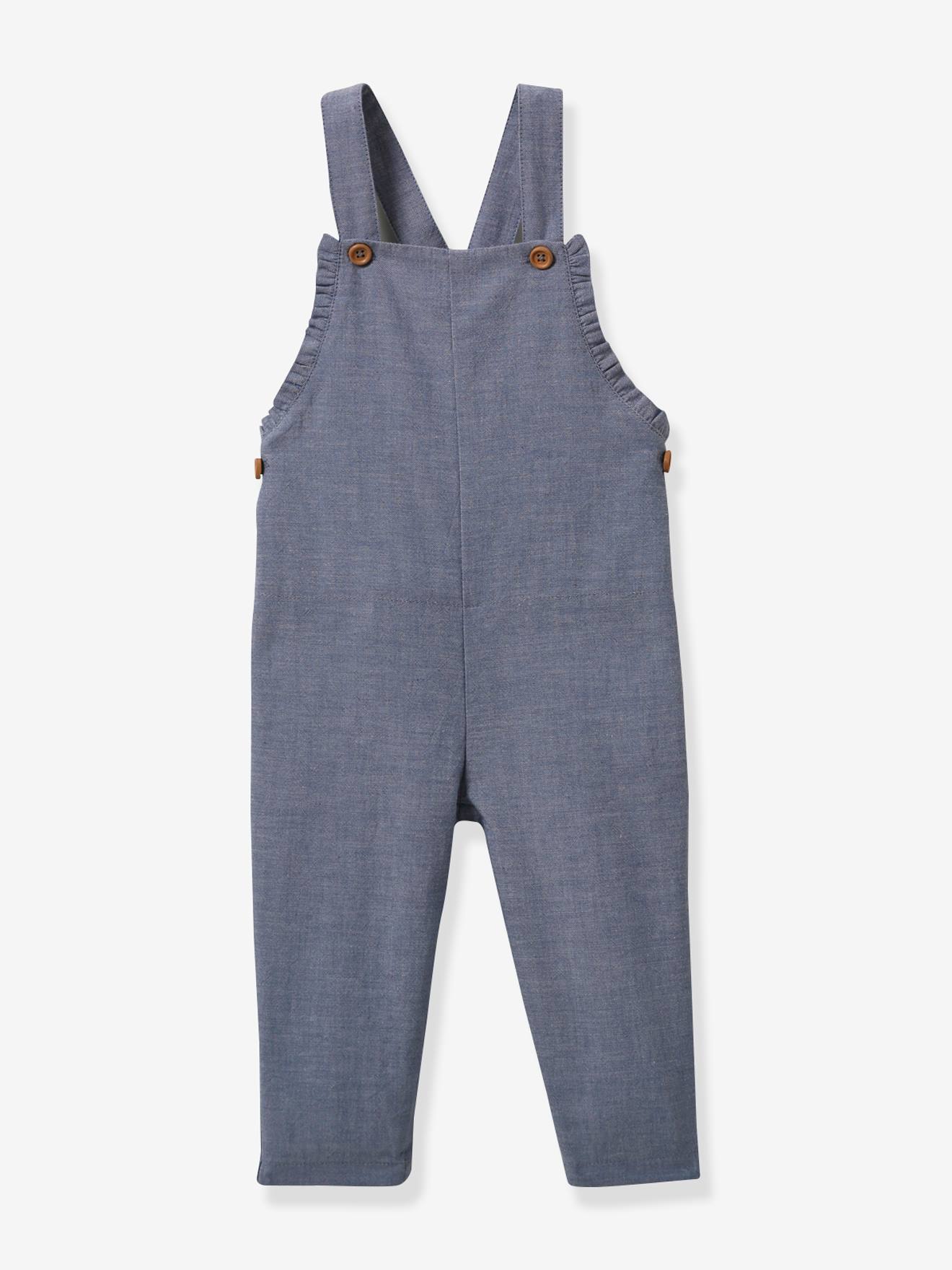 Cyrillus Baby Latzhose aus Chambray CYRILLUS - blau