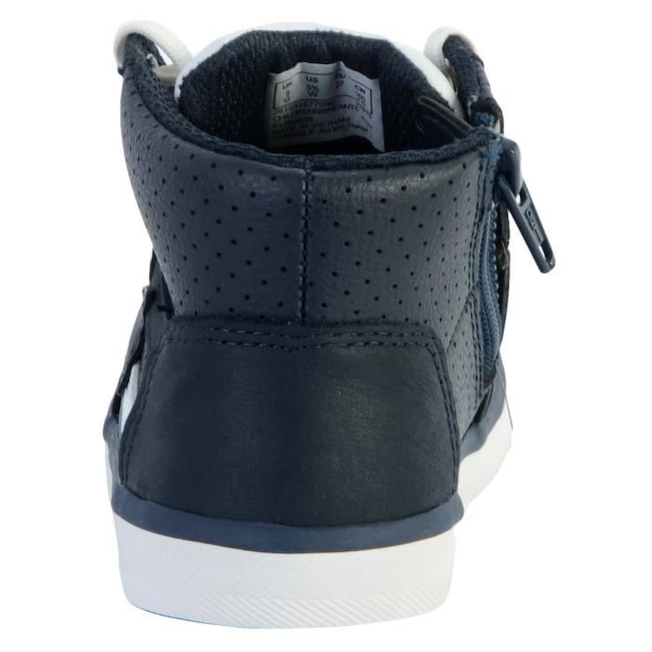 Basket Montante Cuir Enfant Clarks City Flake bleu