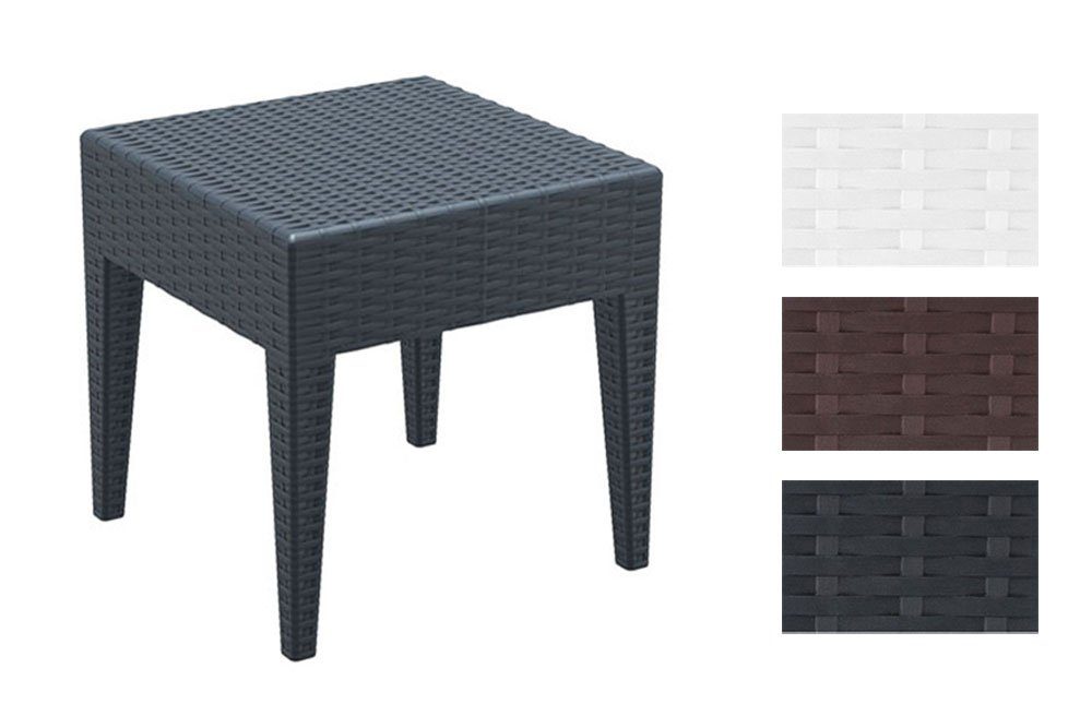 CLP Gartentisch Miami Polyrattan, aus Kunststoff stapelbar