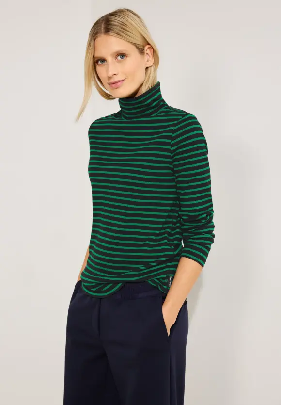 CECIL Gestreiftes Rollkragenshirt