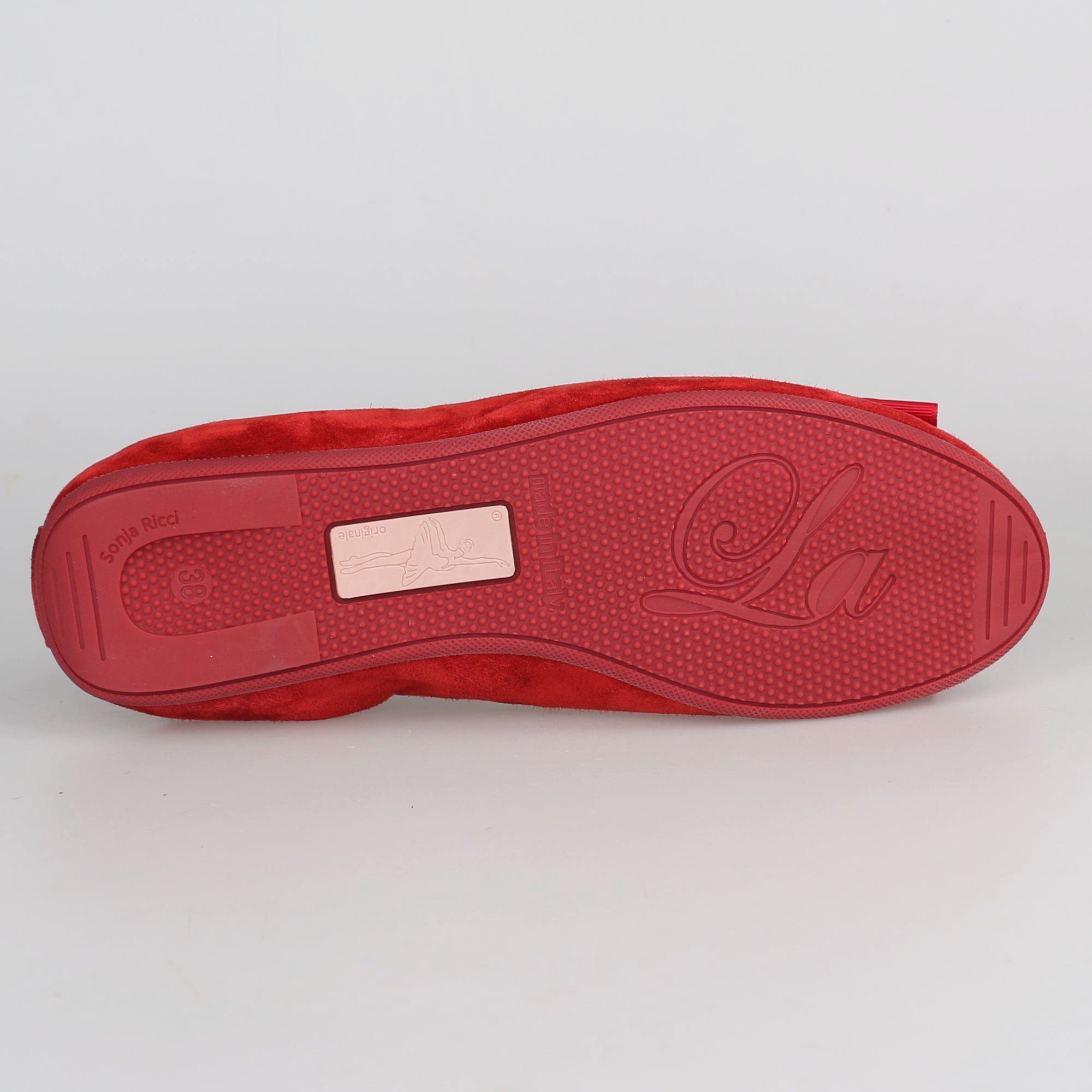 La Ballerina La Ballerina CAMBIO soft 15, Veloursleder, Rot Ballerina 2ei Schnallen im Lieferumfang, Trend Ballerinas 2024
