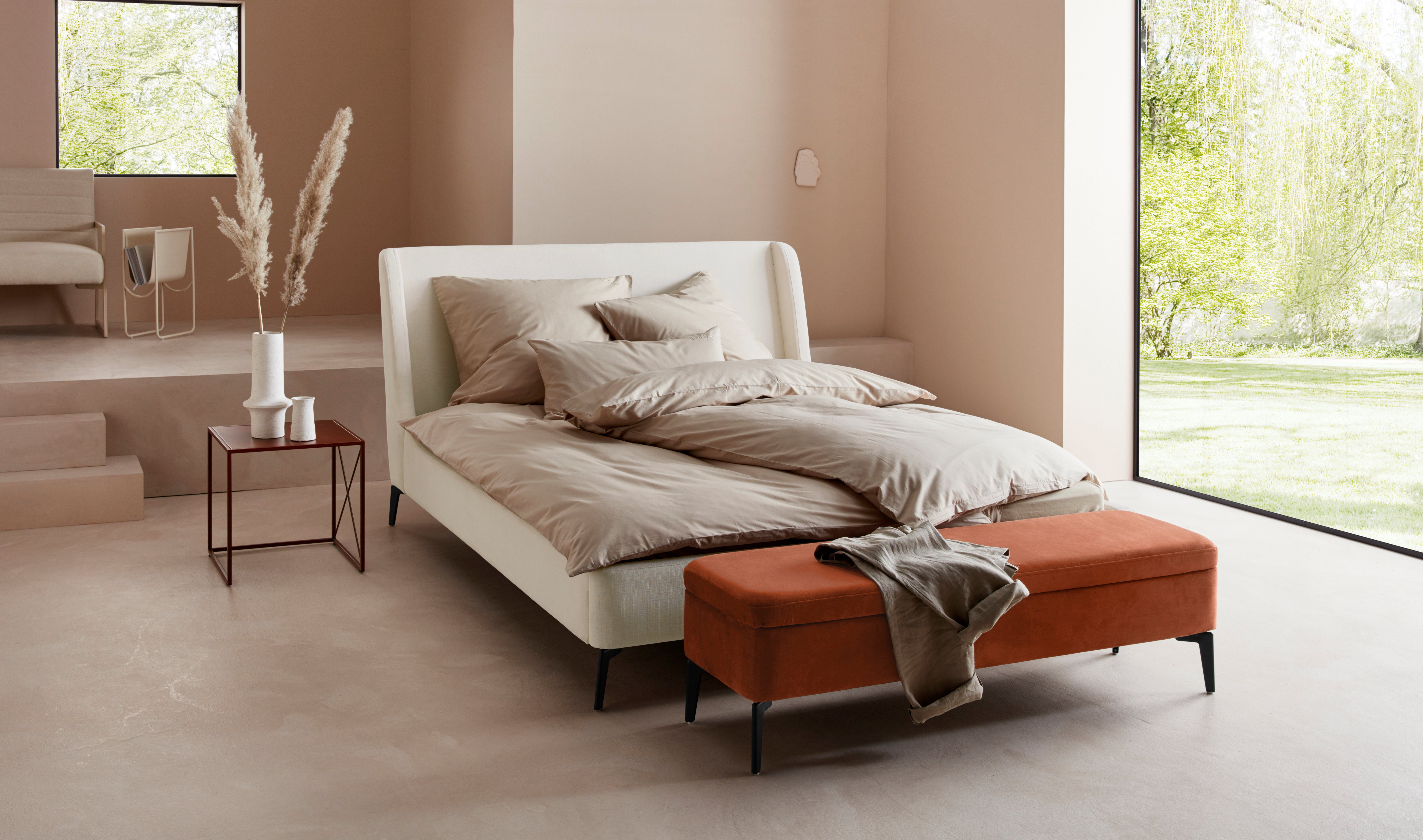 LeGer Home by Lena Gercke Polsterbett Mayra, 3 verschiedene Farben und 2 Bezugsqualitäten
