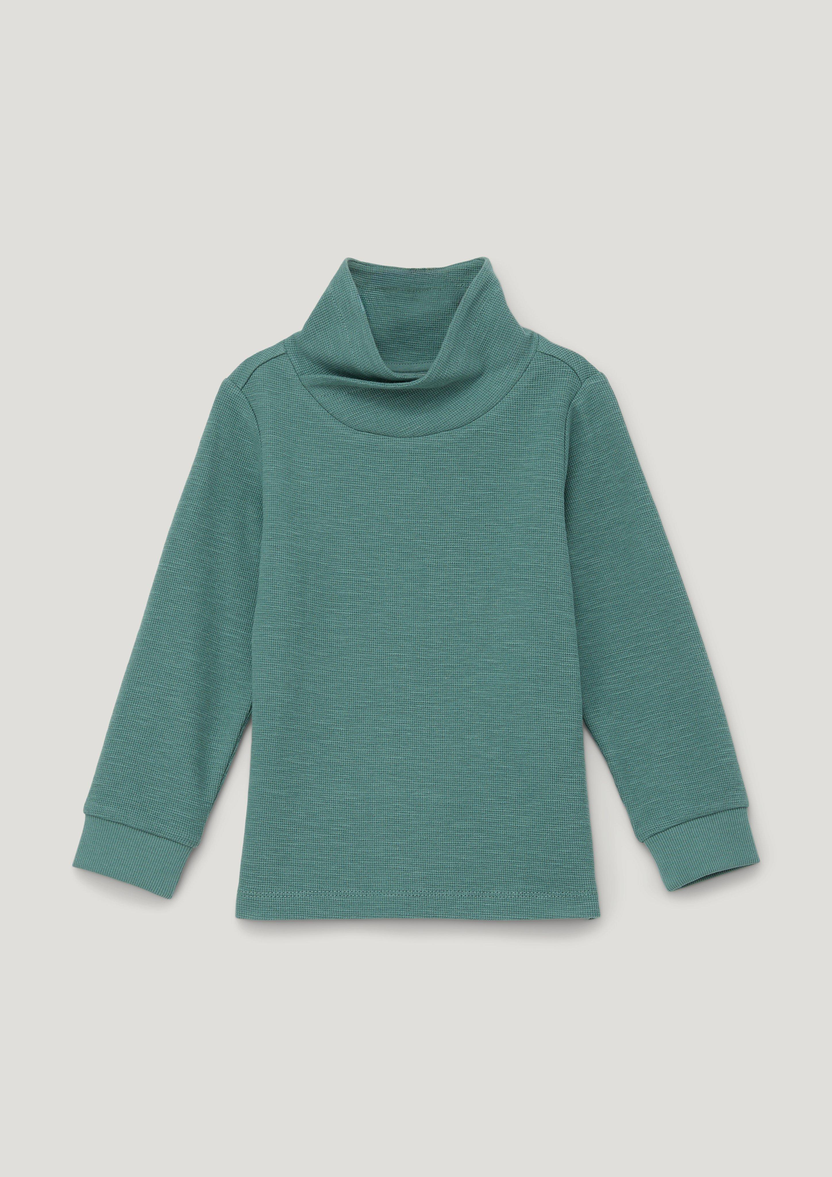Langarmshirt mit Schalkragen  2134232-6576