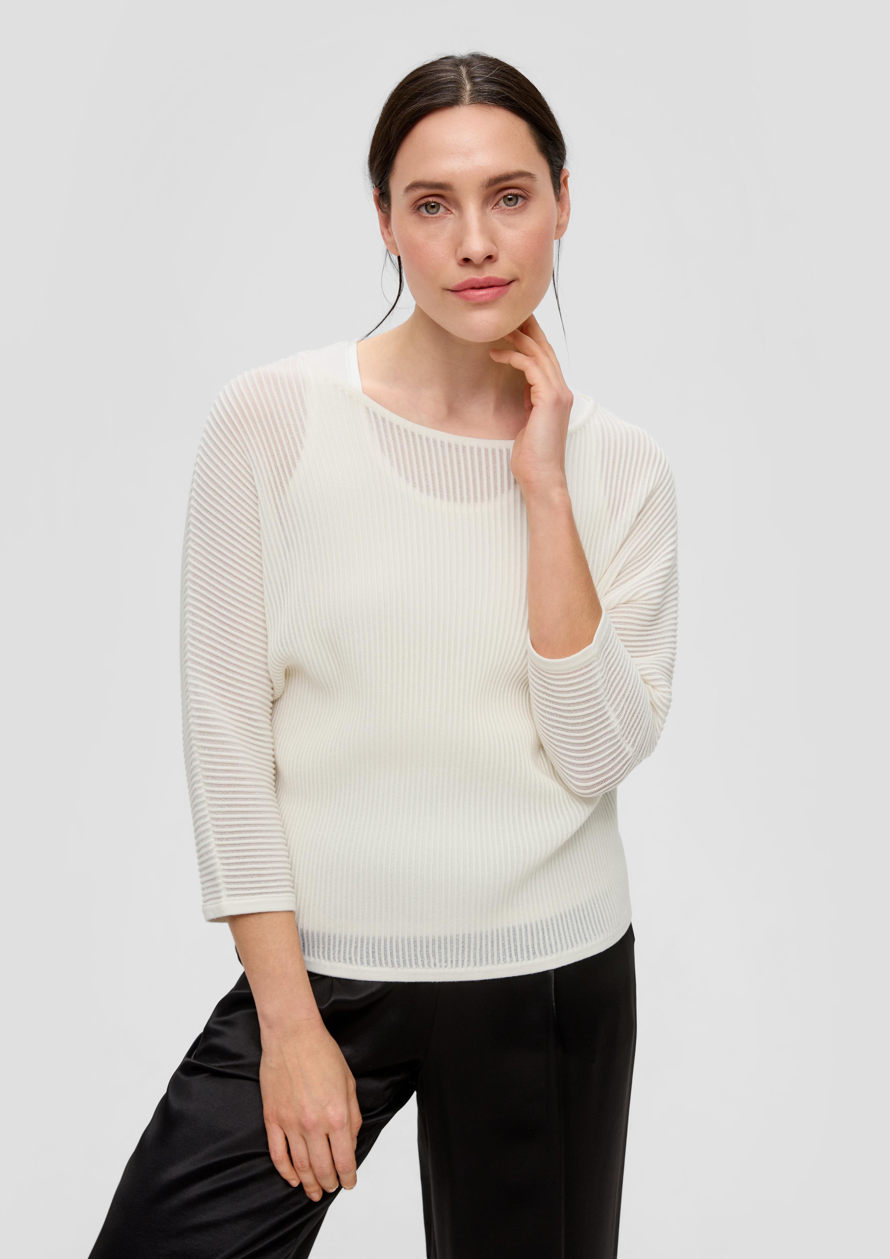 Strickpullover mit Fledermausärmeln  2143206-0200