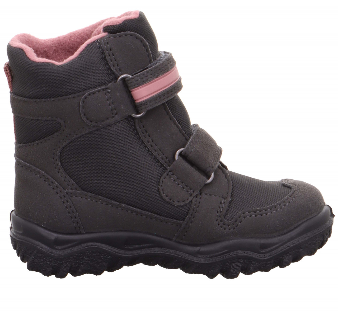HUSKY - Grau/Rosa Boots mit Klettverschluss