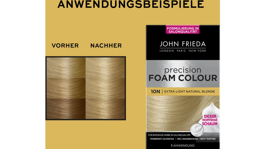 JOHN FRIEDA Precision Foam Colour 10N - extra light naturale blonde