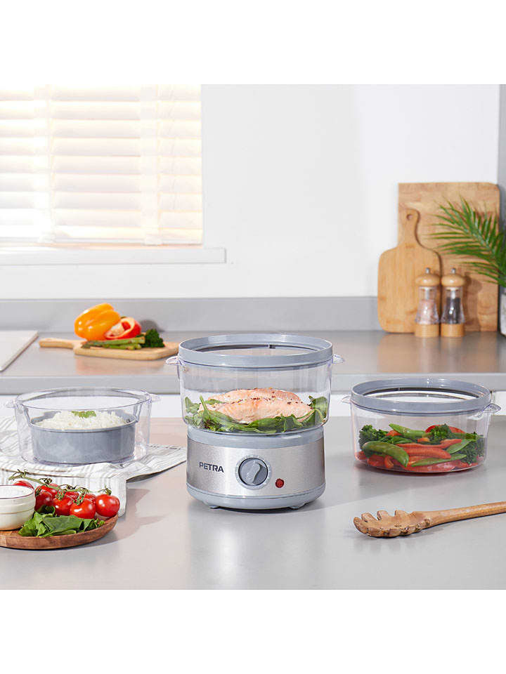 Petra Elektro-Dampfgarer in Transparent/ Grau günstig kaufen onesize