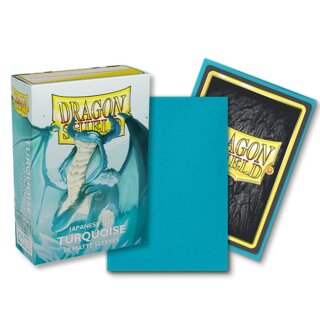 Dragon Shield Japanese size Matte Sleeves - Turquoise 'Yadolom' (60)