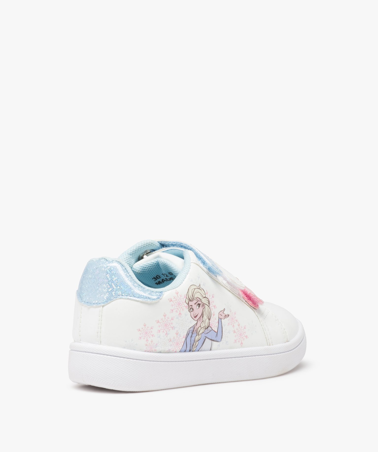 Baskets fille vernies à détails brillants - Reine des neiges blanc | GEMO