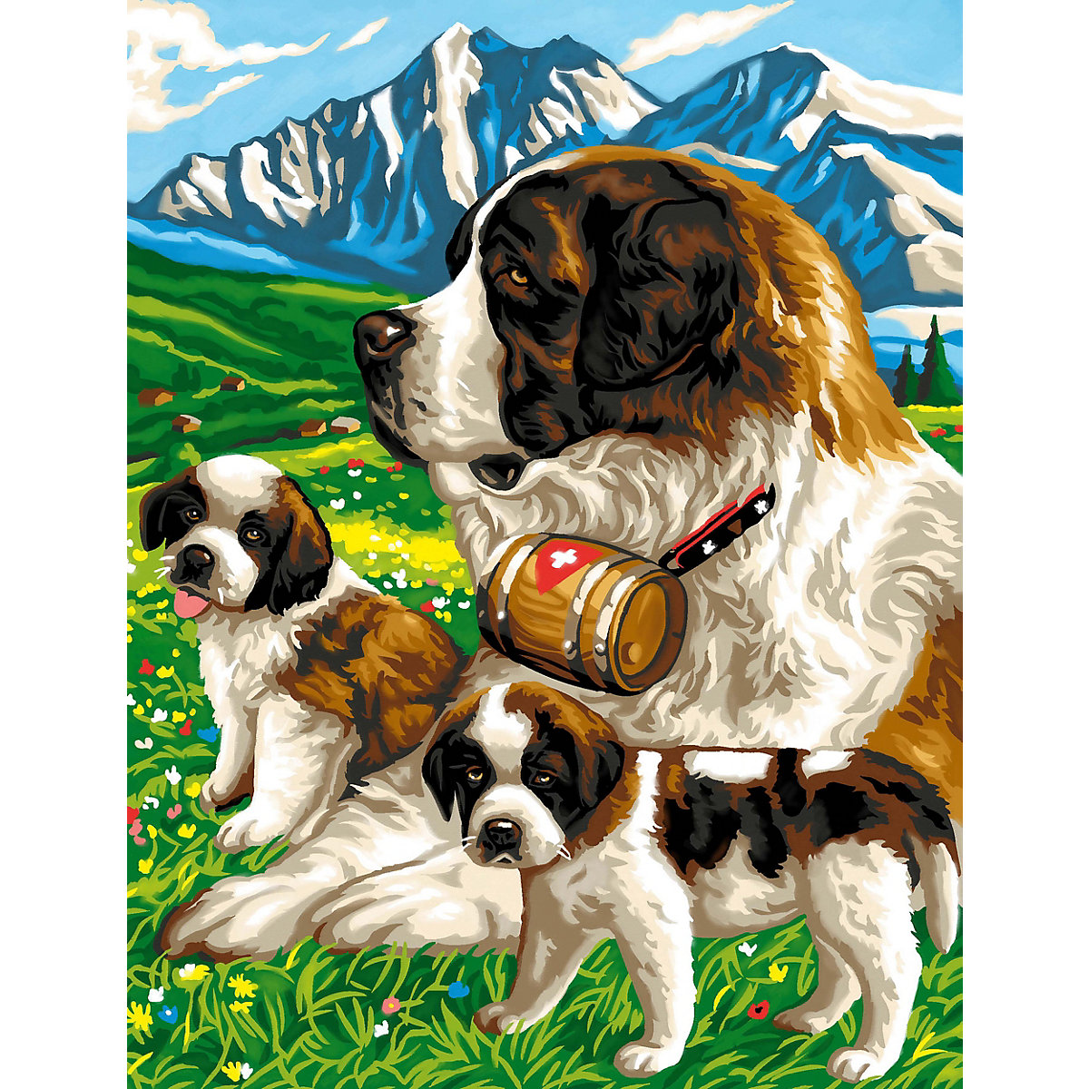 Junior Painting by Numbers - Bernhardiner