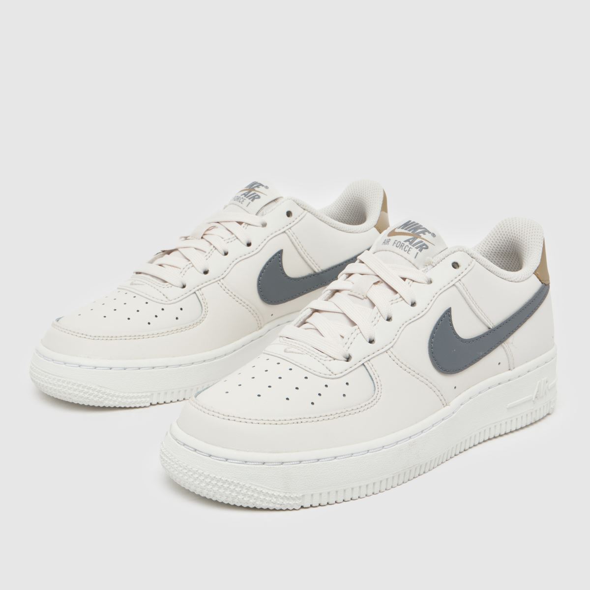 Nike Air Force 1 Pojkar Barn Sneakers Beige Multifärgade