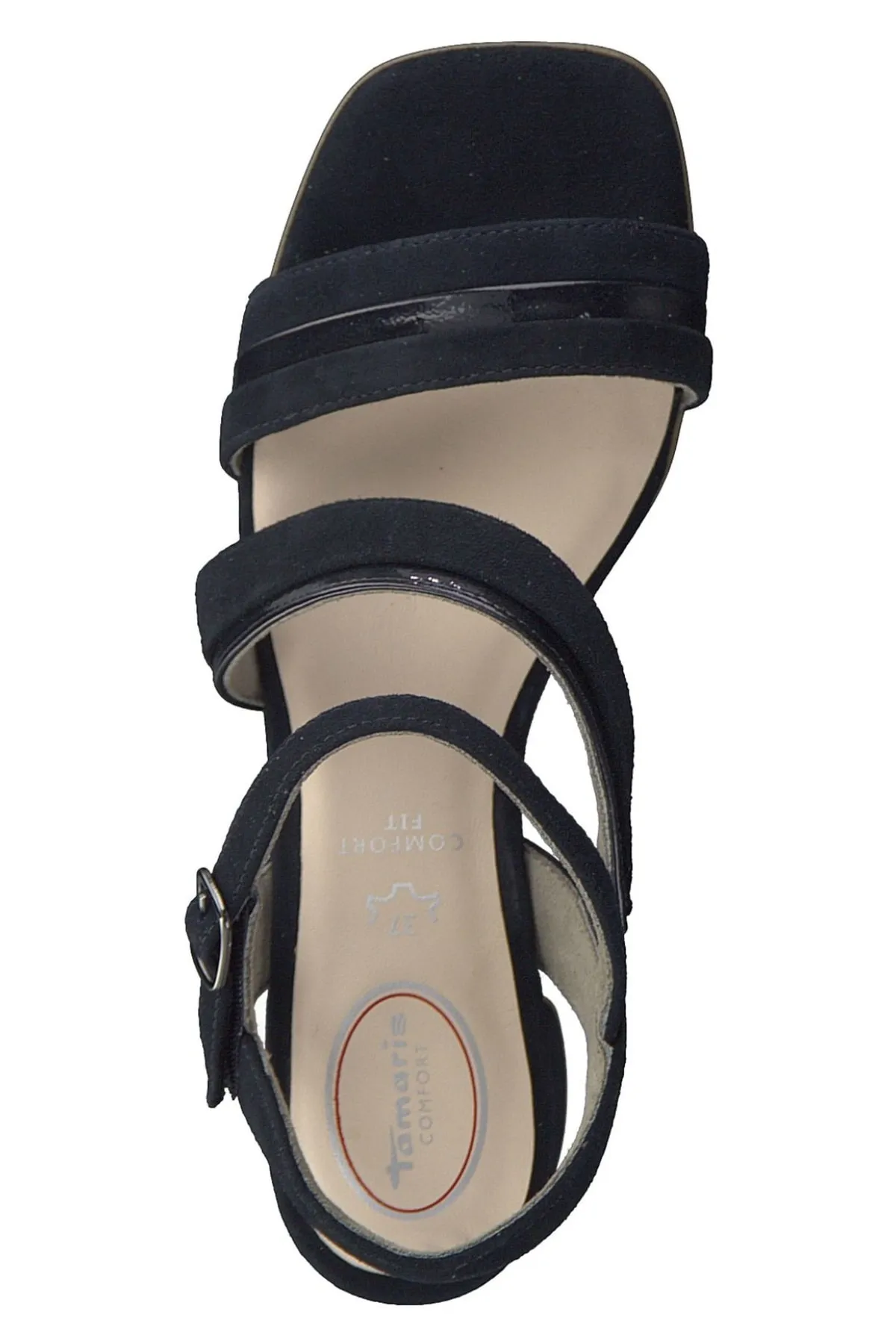 Tamaris Comfort  Sandalette - Dunkelblau - Blockabsatz