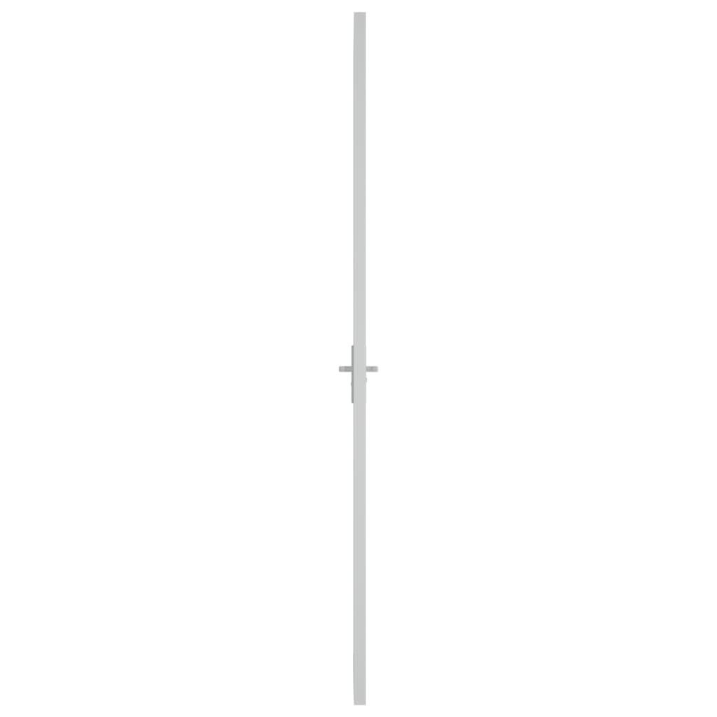 vidaXL Haustür Innentür 76x201,5 cm Weiß ESG-Glas und Aluminium (1-St)