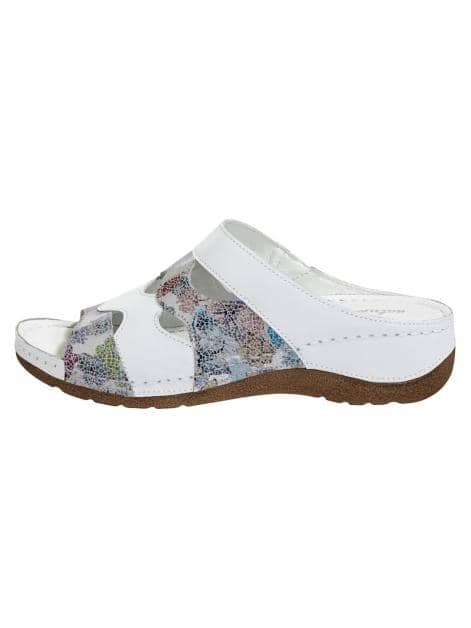Pantoletten mit buntem Print
