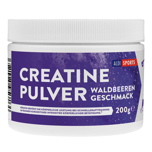 Creatinpulver, Waldbeere, 3er Set (3 x 200 g = 600 g)