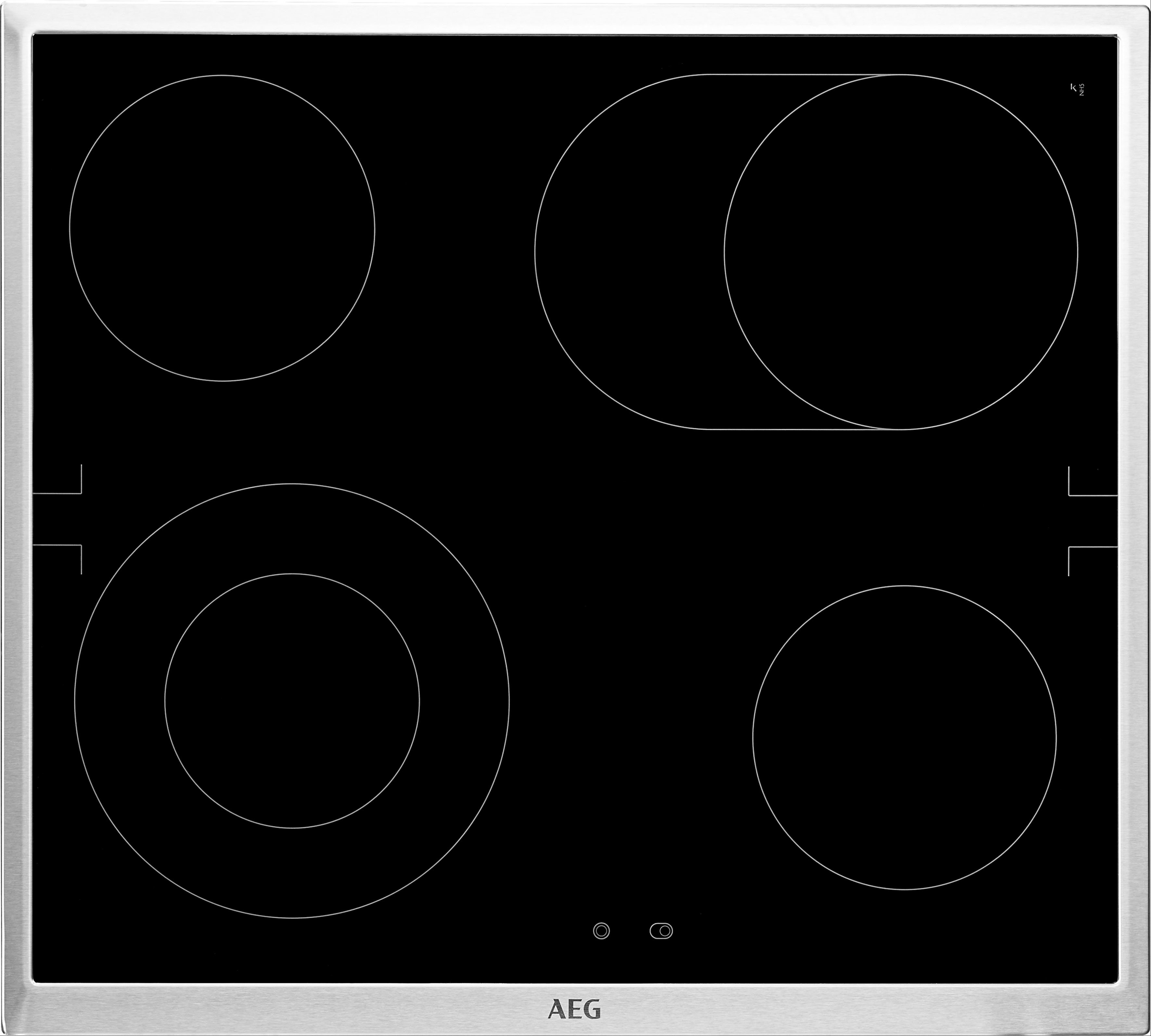 AEG Elektro-Herd-Set EES33101ZM, mit Backauszug, Multifunktionsherd