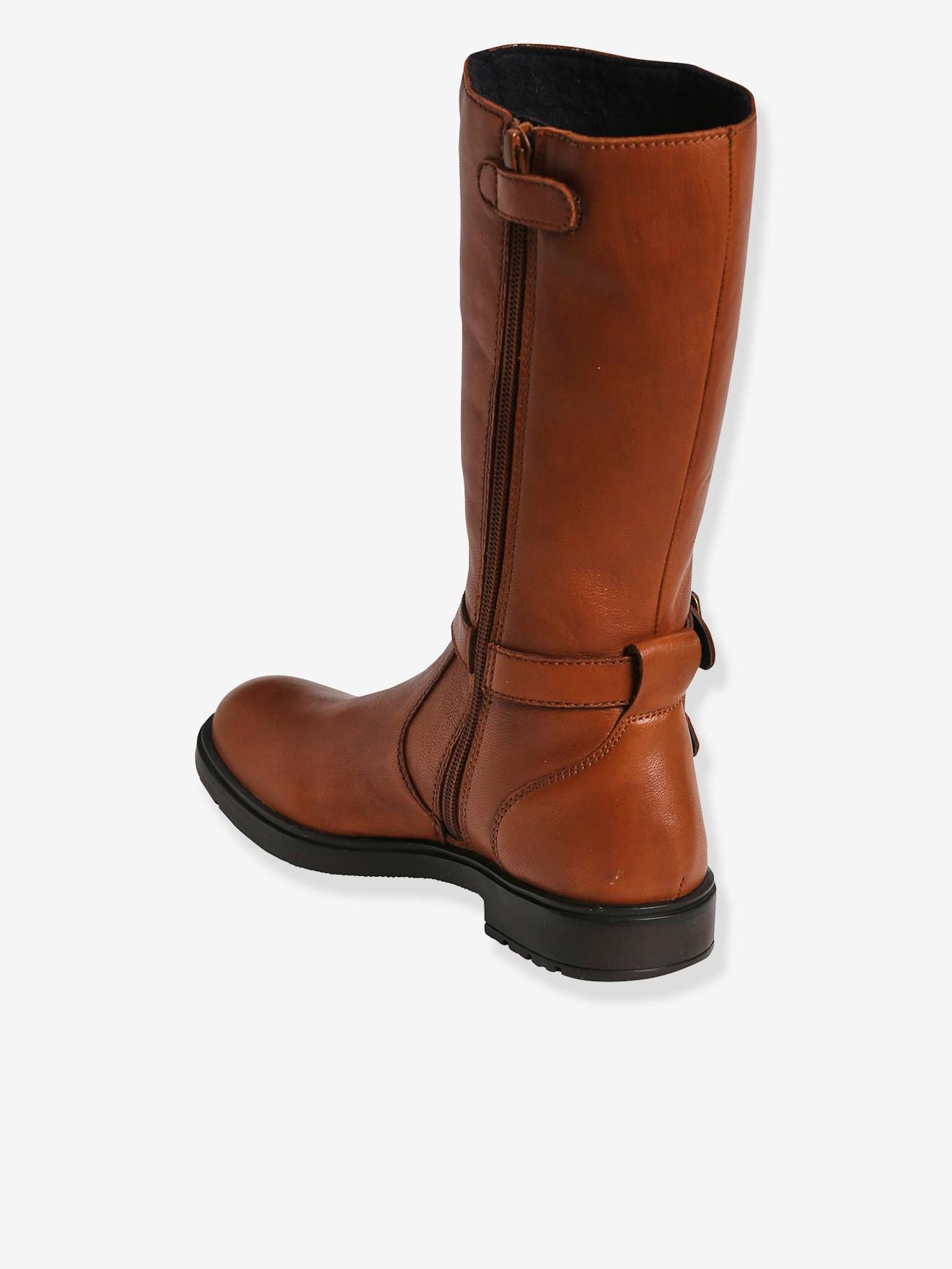 Vertbaudet Mädchen Stiefel, Reitstiefel - camelfarben