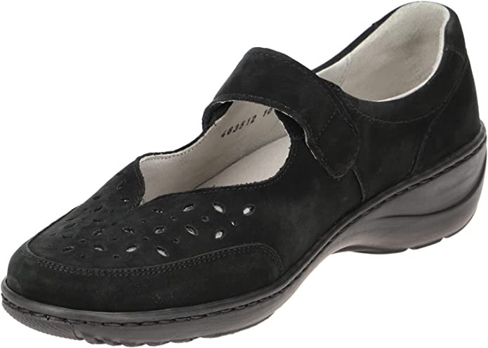 WALDLÄUFER Komfort Slipper schwarz