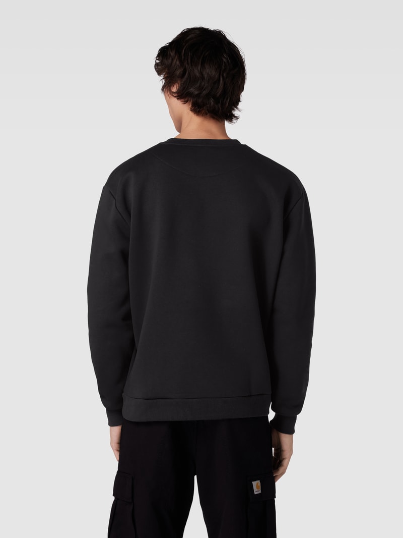 Sweatshirt mit Label-Stitching Modell 'SIGNATURE' in black