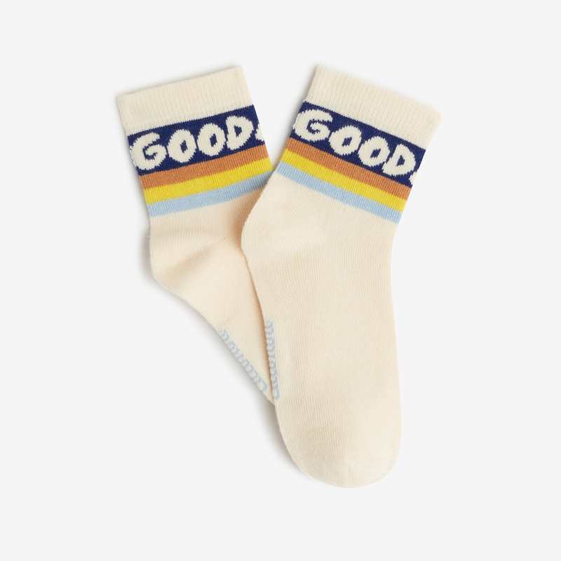 Chaussettes garçon écrues à message beige Catimini