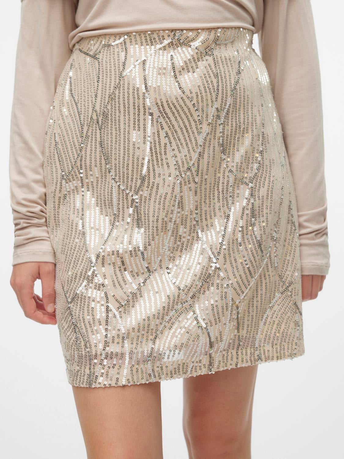 VMELLEN Hohe Taille Minirock