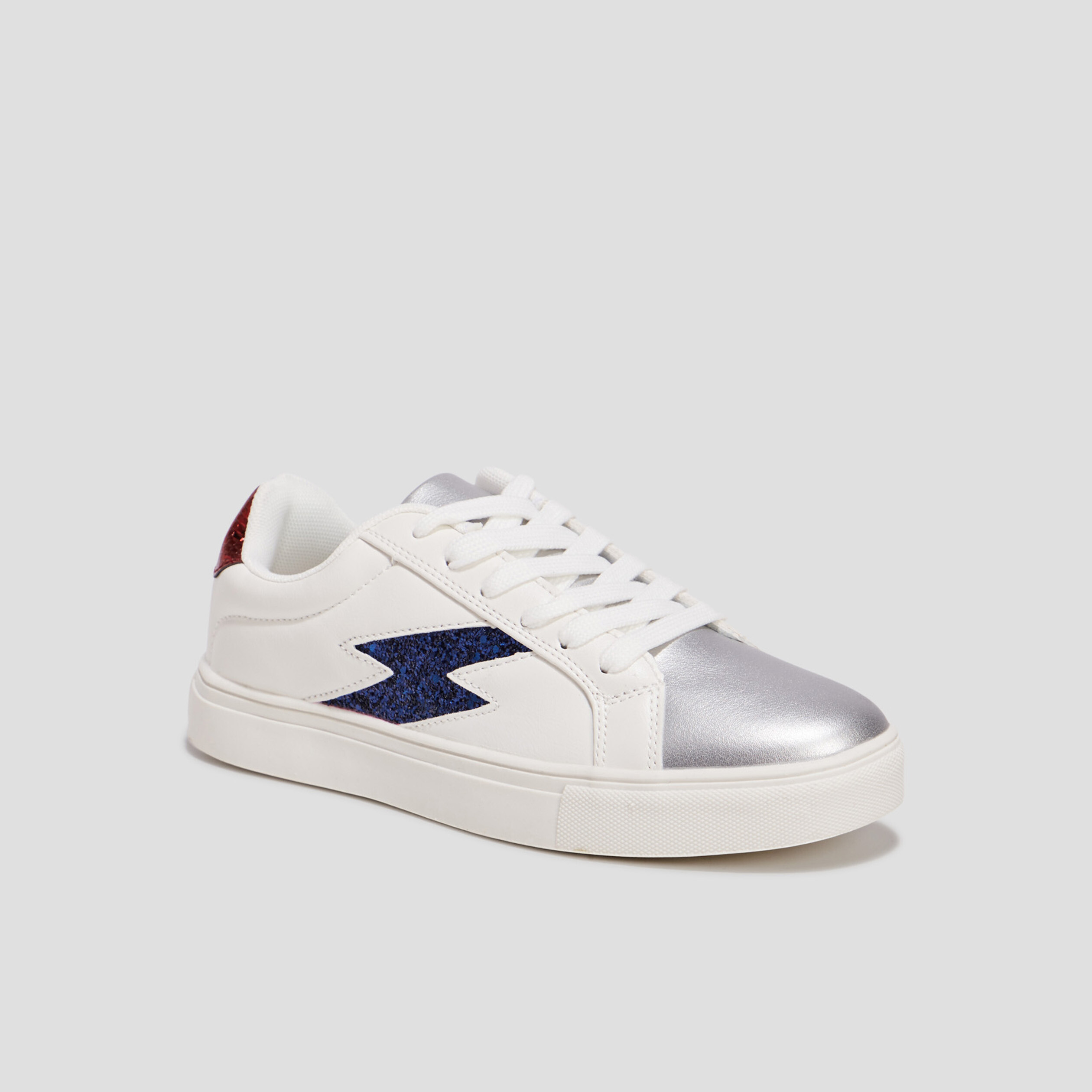 Tennis à lacets blanc femme | La Halle