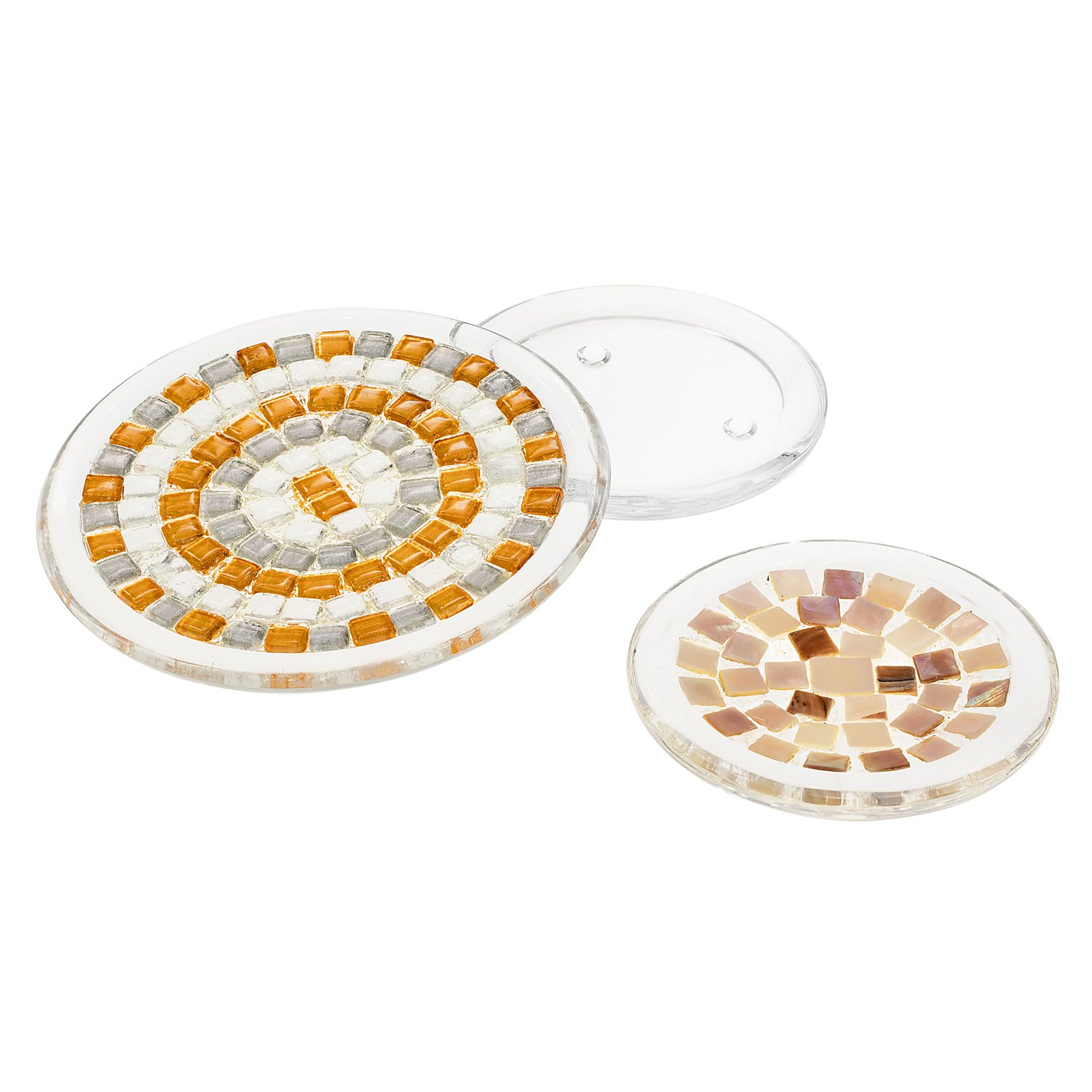 Softglas-Mosaik, metallic-mix, 10 x 10 mm, 200 g