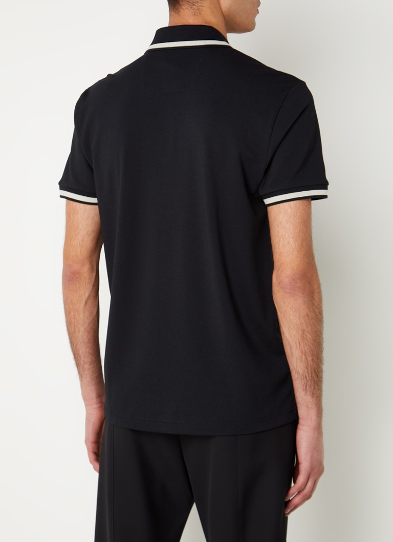 Polo HUGO BOSS Paddy de corte regular com logotipo